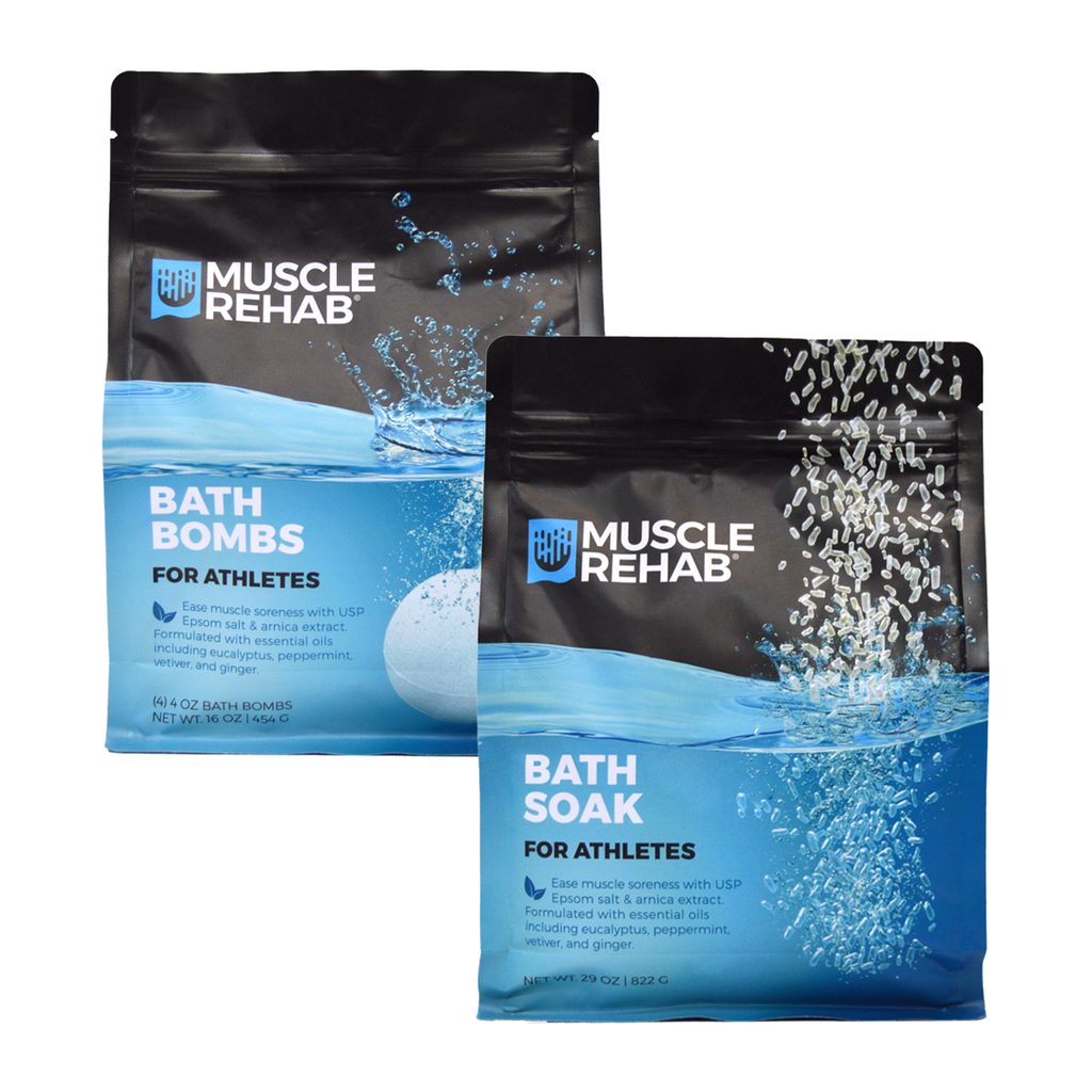 Bath Bombs and Bath Soak for Athletes - Combo Pack