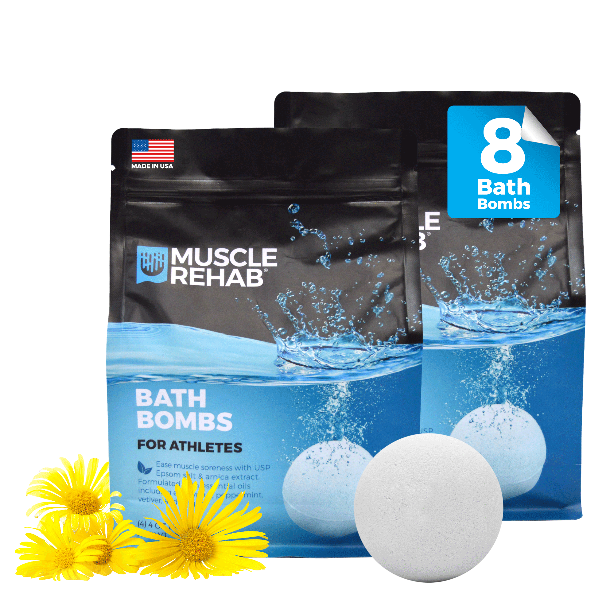 Bath Bombs for Athletes - 2 Pack