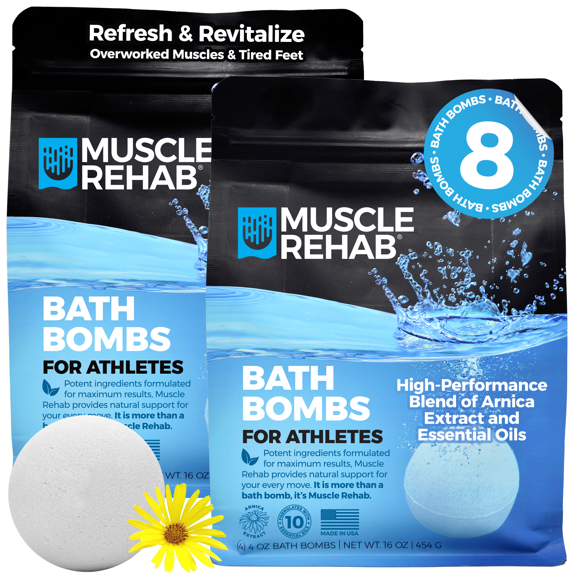 Bath Bombs for Athletes - 2 Pack