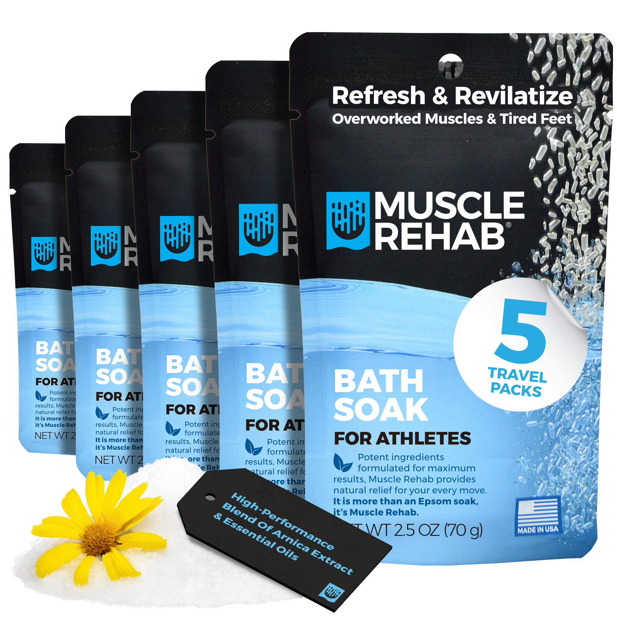 Bath Soak for Athletes - Travel Size - 5 Pack