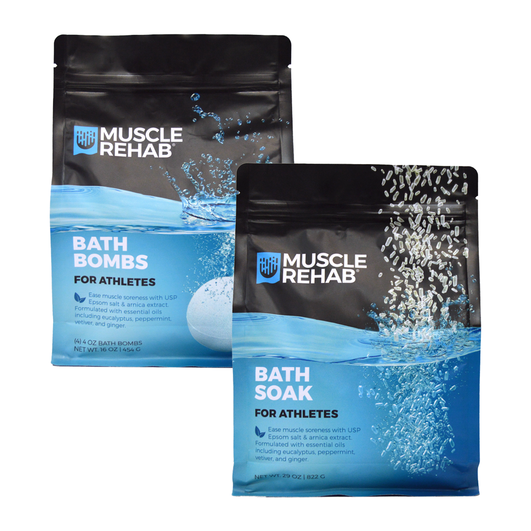 Bath Bombs and Bath Soak for Athletes - Combo Pack